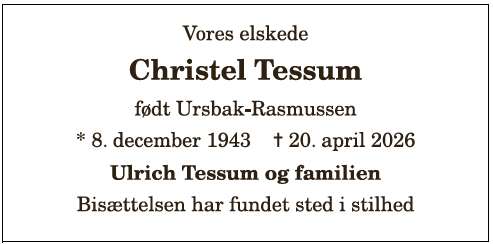 Christel Tessum - 1210408507