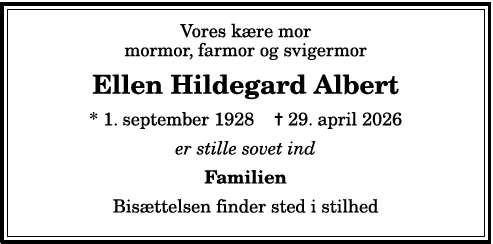 Ellen Hildegard Albert - 1210409159