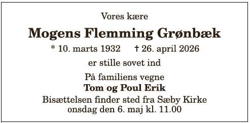Mogens Flemming Grønbæk - 1210409006