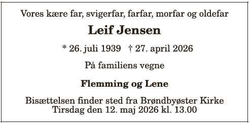 Leif Jensen - ID: 21068