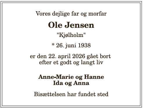 Ole Flemming Jensen - 1210408454
