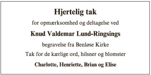 Knud Valdemar Lund-Ringsing - ID 73817