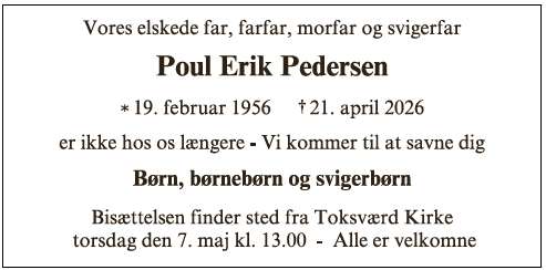 Poul Erik Pedersen - ID 74090