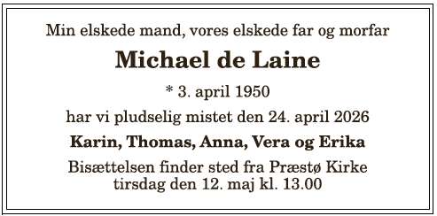 Michael De Laine - 1210409258
