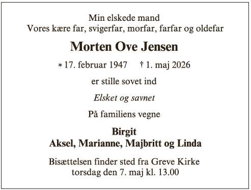 Morten Ove Jensen ID: 74191