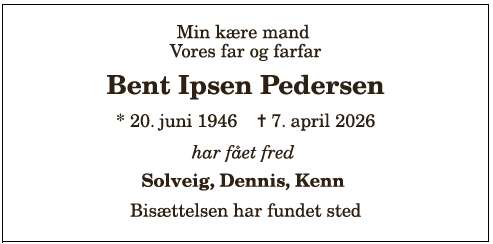 Bent Ipsen Pedersen - 1210409157