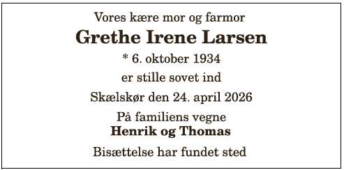 Grethe Irene Larsen - 1210408861