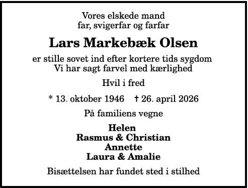 Lars Markebæk Olsen - 1210408935
