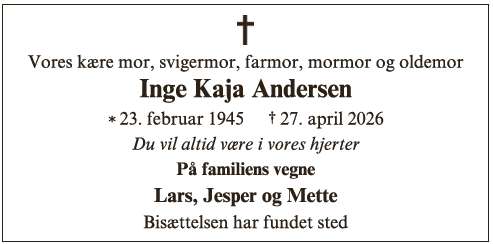 Inge Kaja Andersen - ID 74158