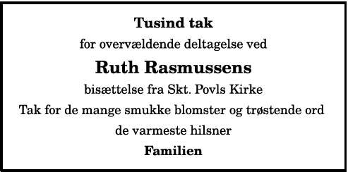 Ruth Rasmussen