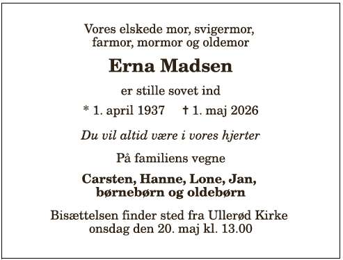 Erna Madsen - 1210409766