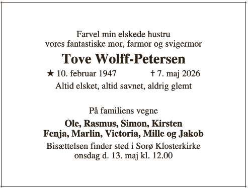 Tove Wolff-Petersen