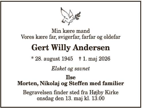 Gert Willy Andersen - 1210409500