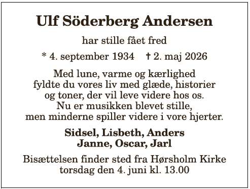 Ulf Söderberg Andersen - 1210409827