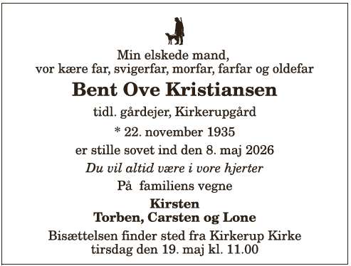 Bent Ove Kristiansen - 1210409999