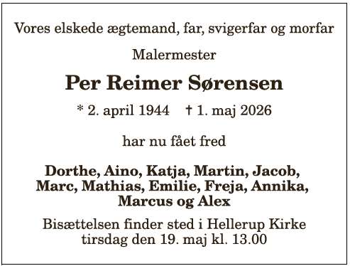 Per Reimer Sørensen - 1210409756