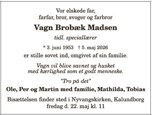 Vagn Brobæk Madsen - ID: 21139