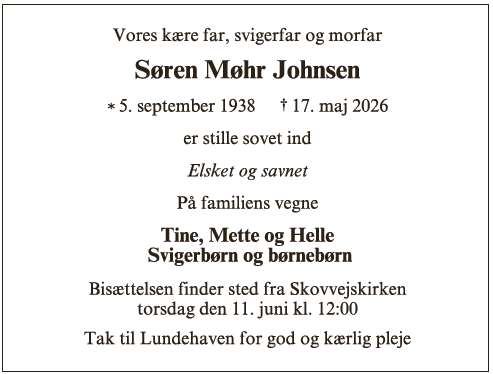 Søren Møhr Johnsen ID: 74726