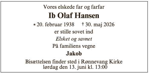 Ib Olaf Hansen - ID 75094