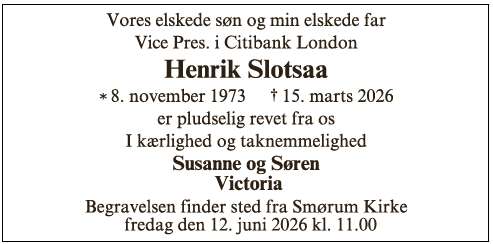 Henrik Søren Slotsaa ID: 75127