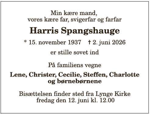 Harris Spangshauge - 1210412307
