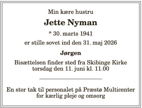 Jette Nyman - 1210412134