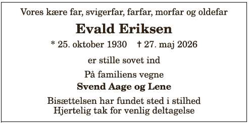 Jørgen Evald Eriksen - 1210411731