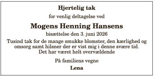 Mogens Henning Hansen - 1210411231