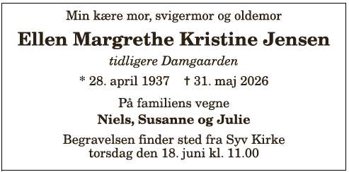 Ellen Margrethe K. Jensen - 1210412309