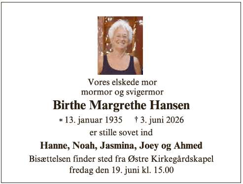 Birthe Margrethe Hansen - ID 75207
