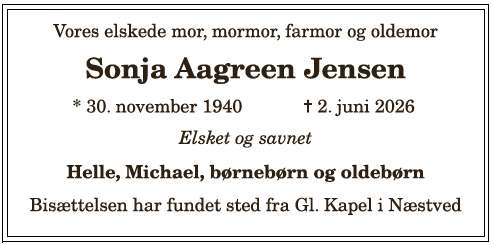 Sonja Aagren Jensen - 1210412282