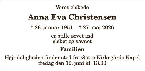Anna Eva Christensen - 1210412340