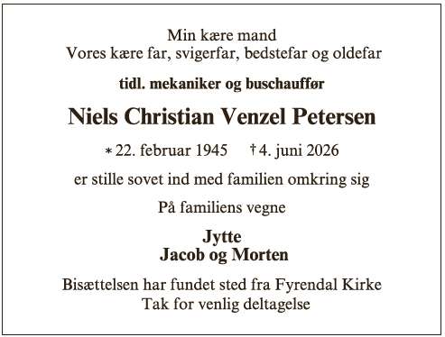 Niels Christian Venzel Petersen