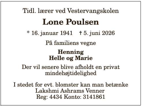 Lone Poulsen - 1210412458