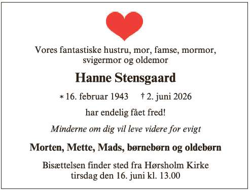 Hanne Stensgaard ID: 75194