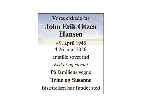 John Erik Otzen Hansen-ID 75143