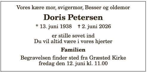 Doris Petersen - 1210412688