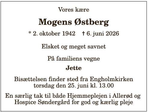 Mogens Østberg - 1210412573