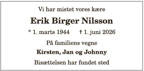 Erik Birger Nilsson - 1210412169