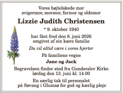 Lizzie Judith Christensen - 1210412804