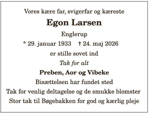 Egon Larsen - 1210411620