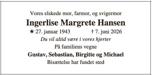 Ingerlise Margrete Hansen