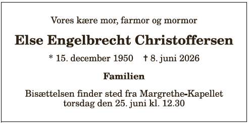 Else E. Christoffersen - 1210412842
