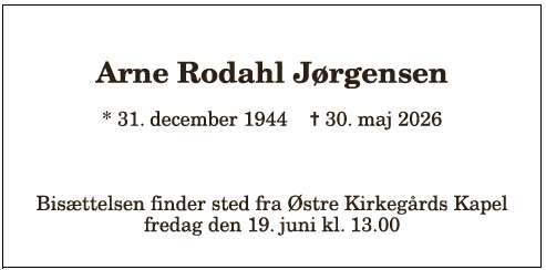 Arne Rodahl Jørgensen - 1210412740
