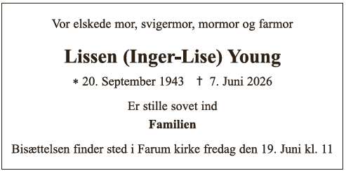 Lissen (Inger-Lise) Young