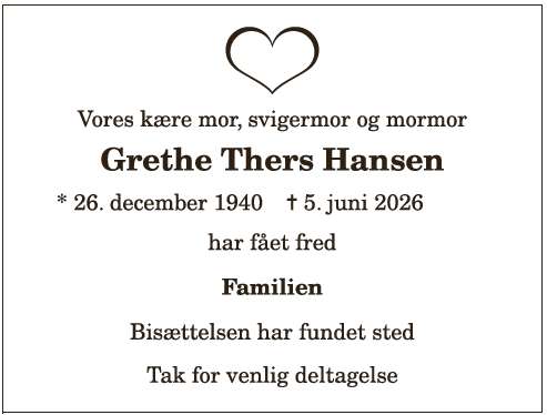 Grethe Thers Hansen - 1210412692