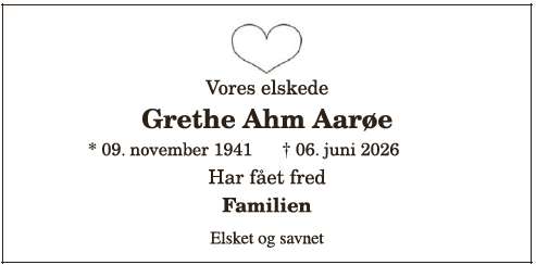 Grethe Ahm Aarøe - ID: 21352