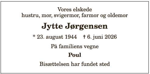 Jytte Jørgensen - 1210412837
