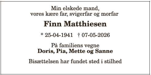 Finn Matthiesen ID: 21354