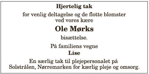 Ole Mørk - 1210412506